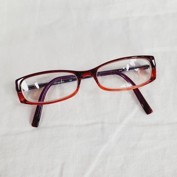 Chesterfield Seventh Street Eyeglasses Frames 50 15 135 Red Orange - Picture 1 of 6